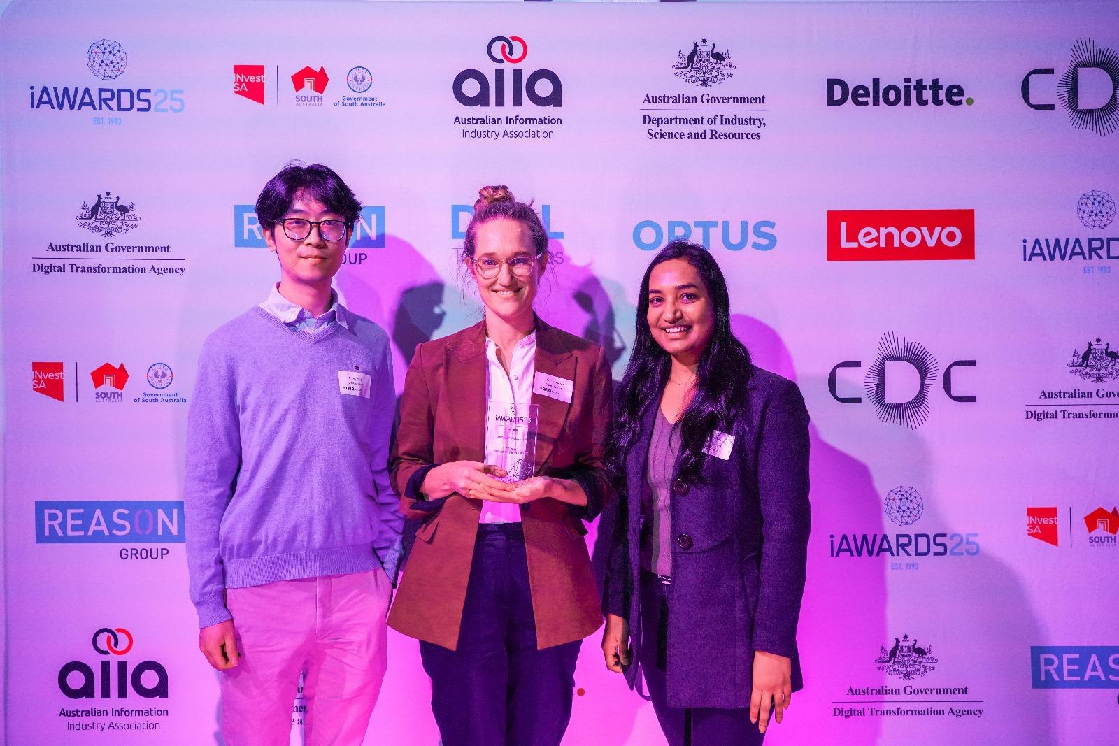 Victorian AIIA iAwards award presentation